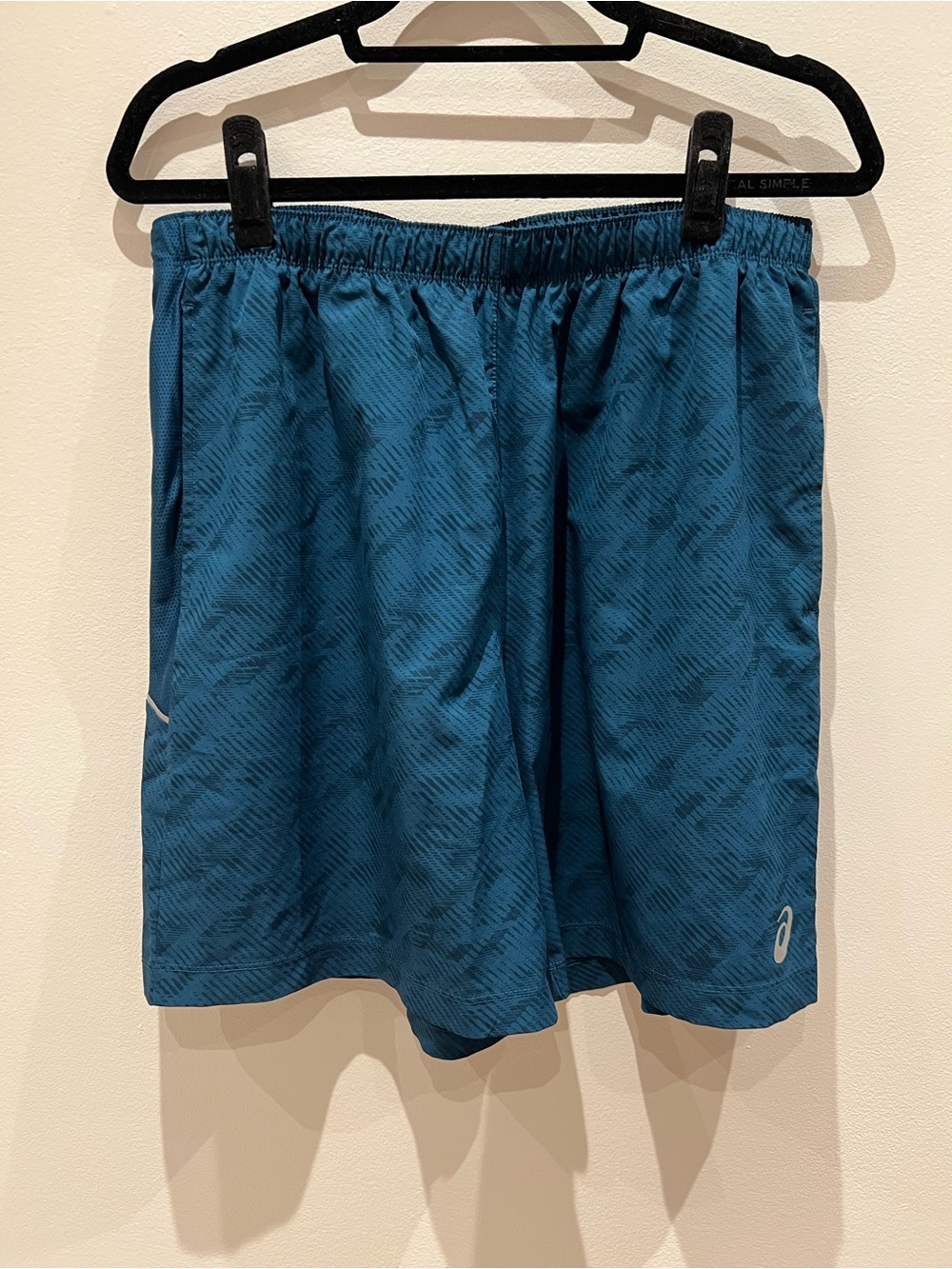 ASICS Men's Teal Athletic Running Shorts